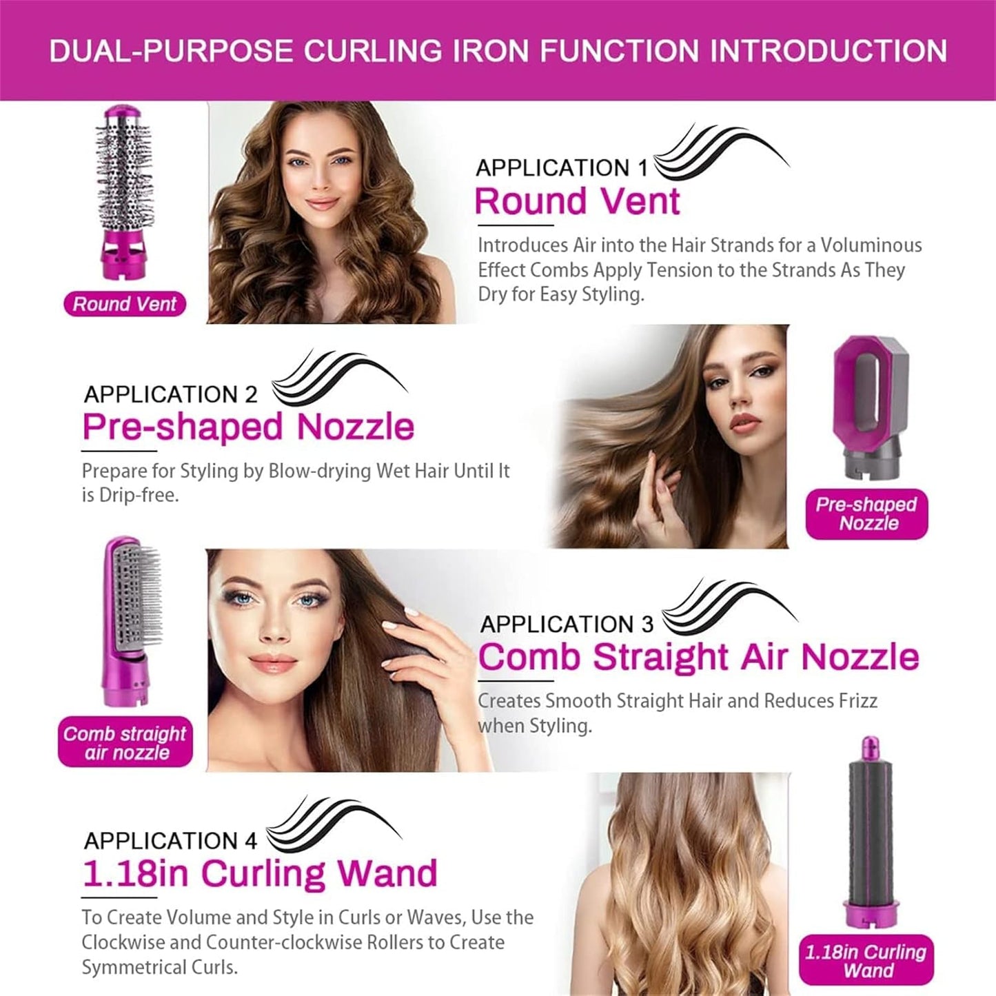 5-in-1 Hot Airbrush Styler (Wholesale)