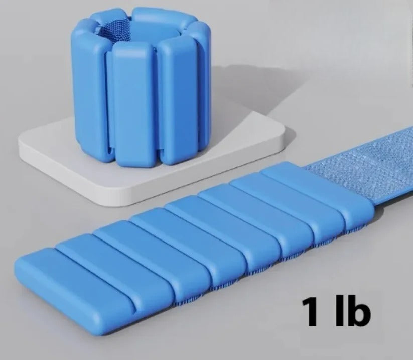 Dual-Use Adjustable Wrist & Ankle Weights (1 LB)